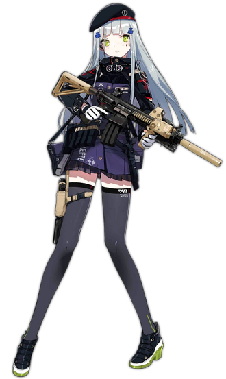 Girls Frontline Green Eyes HK416 With Gray Background HD Games Wallpapers |  HD Wallpapers | ID #42115