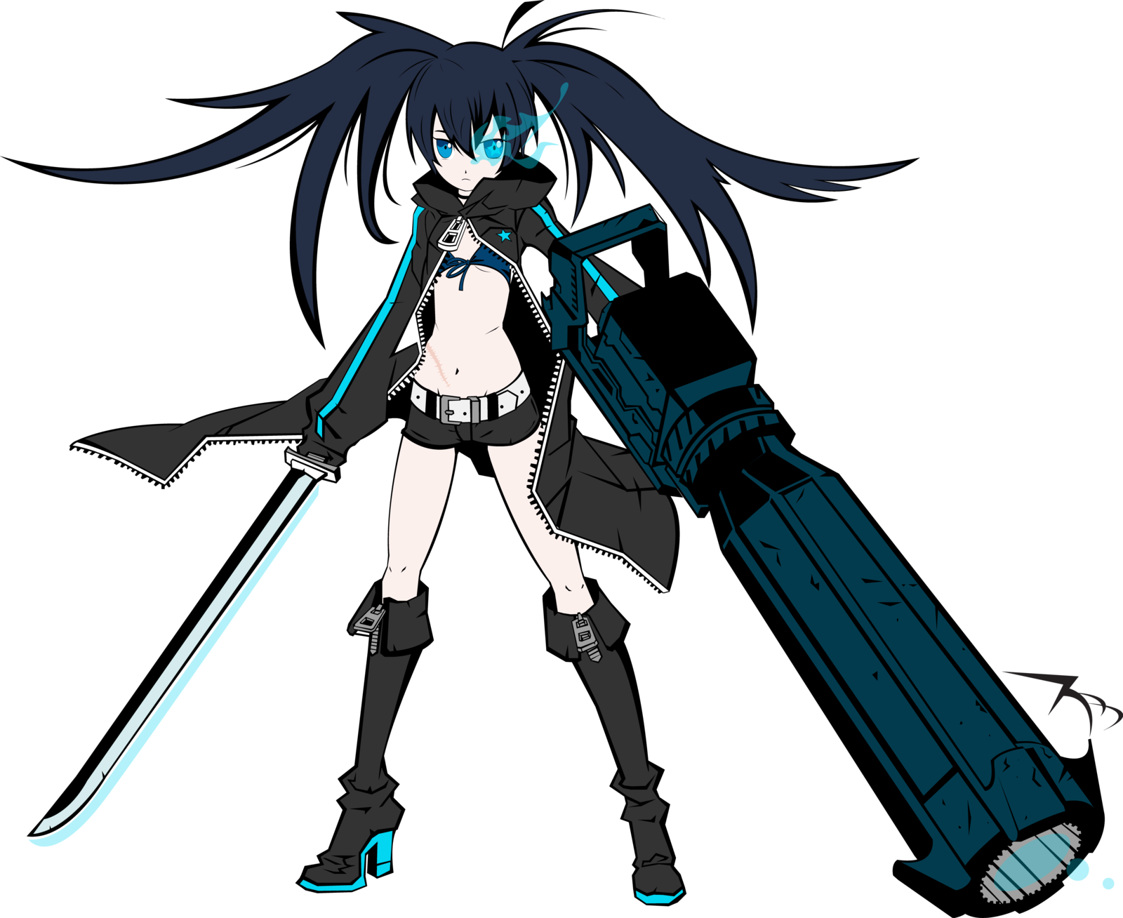 Black Rock Shooter Composite Omniversal Battlefield Wiki Fandom - black rock shooter roblox