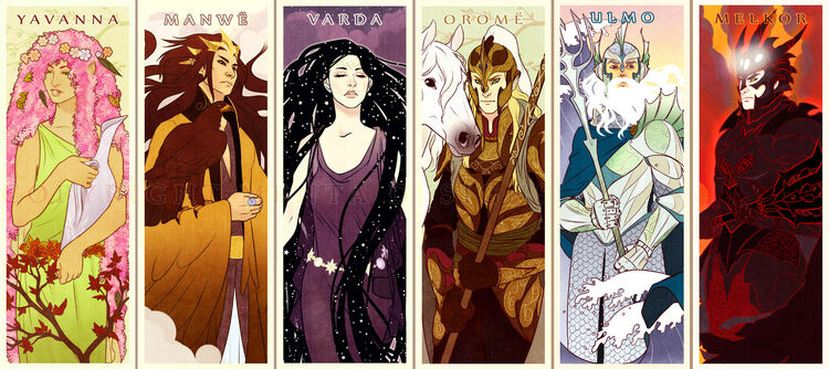 The Valar are Non-Corporeal Spirits without a fixed shape or form