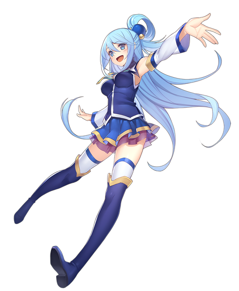 ANIME INFO  Aqua Character Info Height 158 cm Weight 49 kg Three sizes  B83W56H83 The goddess of water who judged humans to send to the RPG  world up until Kazuma dragged