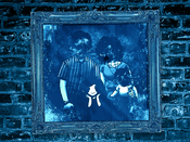 The decrepit family photo found in the lighthouse.