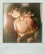 FA ALBUM 15.png (350 KB) (4/9): I caught MARI carrying SUNNY on the way home from school today. He must have fallen asleep on the bus. I thought it was so cute, so I got my camera out as quick as I could to snap this once-in-a-lifetime photo! Sigh... Sometimes I wish I had a sibling.