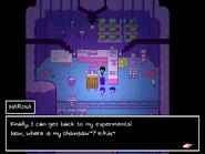 MARINA resumes doing her experiments after having original body restored.