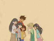 AUBREY introducing BASIL to her friend group.