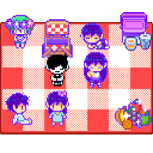 Some female Omori sprites I made.. Because she's so cute! (Swipe for comparison!)