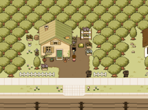 Claus sitting on the roof of Basil's House on Three Days Left (Evening).