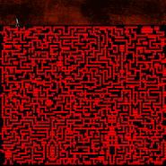 A full view of Haunted Trees Hanging Maze.