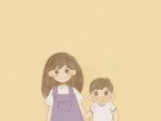 Child Mari and Baby Sunny.