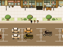 Claus hiding within a tree on Two Days Left (Evening).