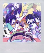 DW New Polaroid 6.png (350 KB) "We stopped by the MUSTARD SUB for some grub! COMBO MEALS for everyone!!"