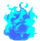 The blue campfire that Daddy Longlegs walks into upon completing the Lost Forest.