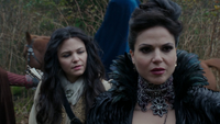 3x13 Blanche-Neige Reine Regina discussion chemin idée plan souterrains