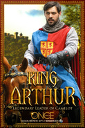 Once Upon a Time season 5 King Arthur legendary leader of Camelot poster