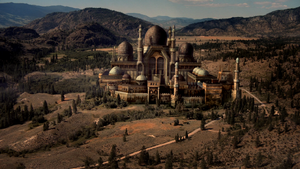 Le palais de la Belle au Bois Dormant après la Malédiction. ("Le Retour de la Magie")