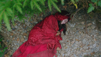 Scarlett, le Chaperon Rouge, interprétée par Meghan Ory. ("L'Enfant de la Lune")