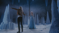 4x02 Emma Swan Elsa prison grotte caverne de glace talkie-walkie