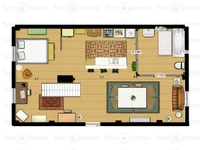 Plan de l'appartement de Mary Margaret.