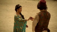 6x05 Jasmine Aladdin dos desert Agrabah pomme cadeau mains sourire