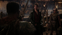 4x15 Killian Jones Capitaine Crochet Poséidon garde Jolly Roger demande coquillage voix Ursula voyage