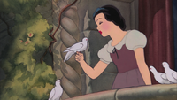 Blanche-Neige et les Sept Nains (Disney) colombes baiser