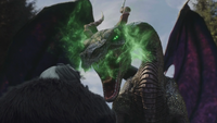 4x18 Cruella d'Enfer don de persuasion fumée verte Maléfique dragon