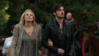 5x01 Emma Swan Killian Jones arrivée Camelot