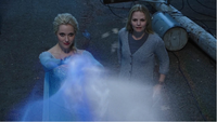 4x02 Emma Swan Elsa Reine des Neiges tentative fonte mur de glace