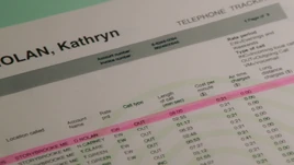 1x14 liste relevés téléphoniques Kathryn Nolan David appel 8 minutes