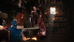 5x06 Merida livre grimoire de magie Belle French chaudron potions magiques chaumière atelier de la Sorcière