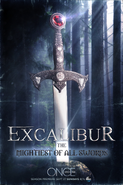 Once Upon a Time season 5 Excalibur the mighiest of all swords poster