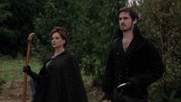 2x09 Killian Jones Crochet Cora charme de protection Sort noir