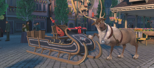 La Reine des Neiges (Disney) Sven nouveau traîneau épilogue.png