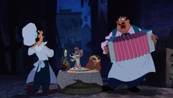 La Belle et le Clochard Bella Notte Joe Tony accordéon chanson mini