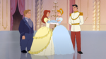 Cendrillon II Une Vie de Princesse (Disney) 2002 Boulanger Anastasie de Trémaine Cendrillon Prince Charmant embrassade réconciliation rédemption bal final