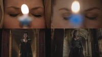 1x01 6x10 parallèles juxtaposition référence bougie anniversaire Emma Swan Méchante Reine Regina Mills Uchronie