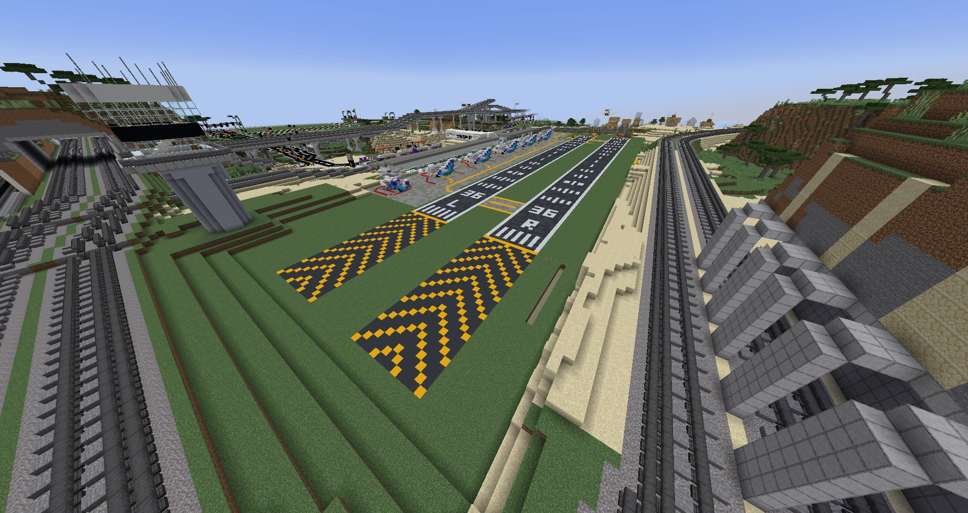 minecraft airport runway