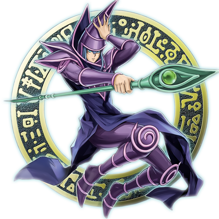 yugioh dark magician anime card Dark Magician Card Metal Poster Metal Poster – Anime Town Creations main image 1
