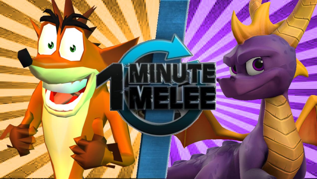 Crash Bandicoot vs Spyro The Dragon, One Minute Melee Fanon Wiki