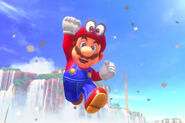 Mario and Cappy in Super Mario Odyssey