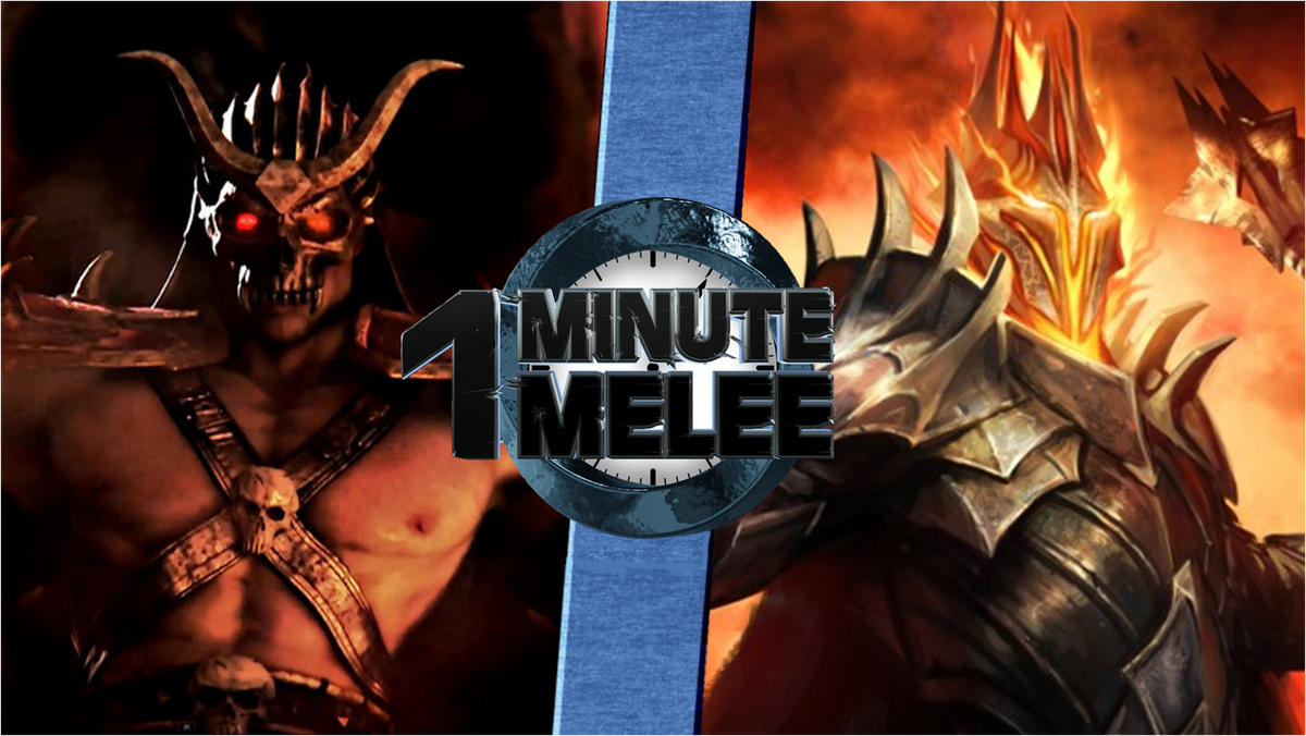 MK2 and MK3 Shao Kahn versus screen image (brown) by DeathColdUA