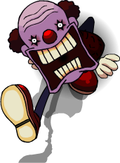 Grunkfuss the Clown - One Night at Flumpty's Sticker for Sale by