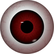 The Player's eye as it appears on the Game Over Easy screen in One Night at Flumpty's 3.