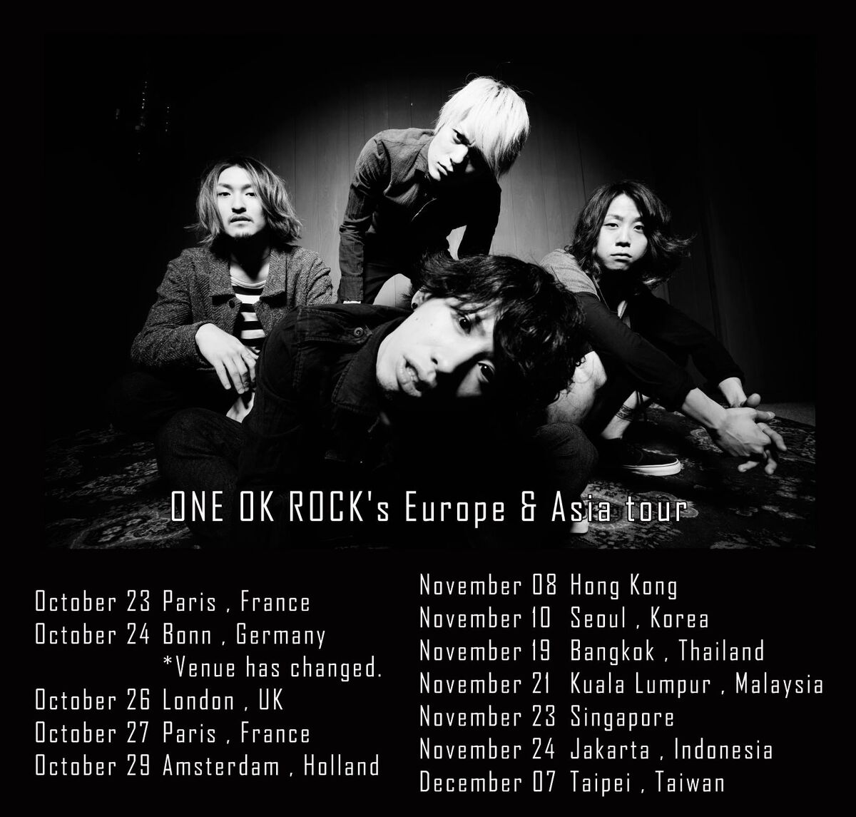ONE OK ROCK Luxury Disease Asia Tour 台北 - 国内アーティスト