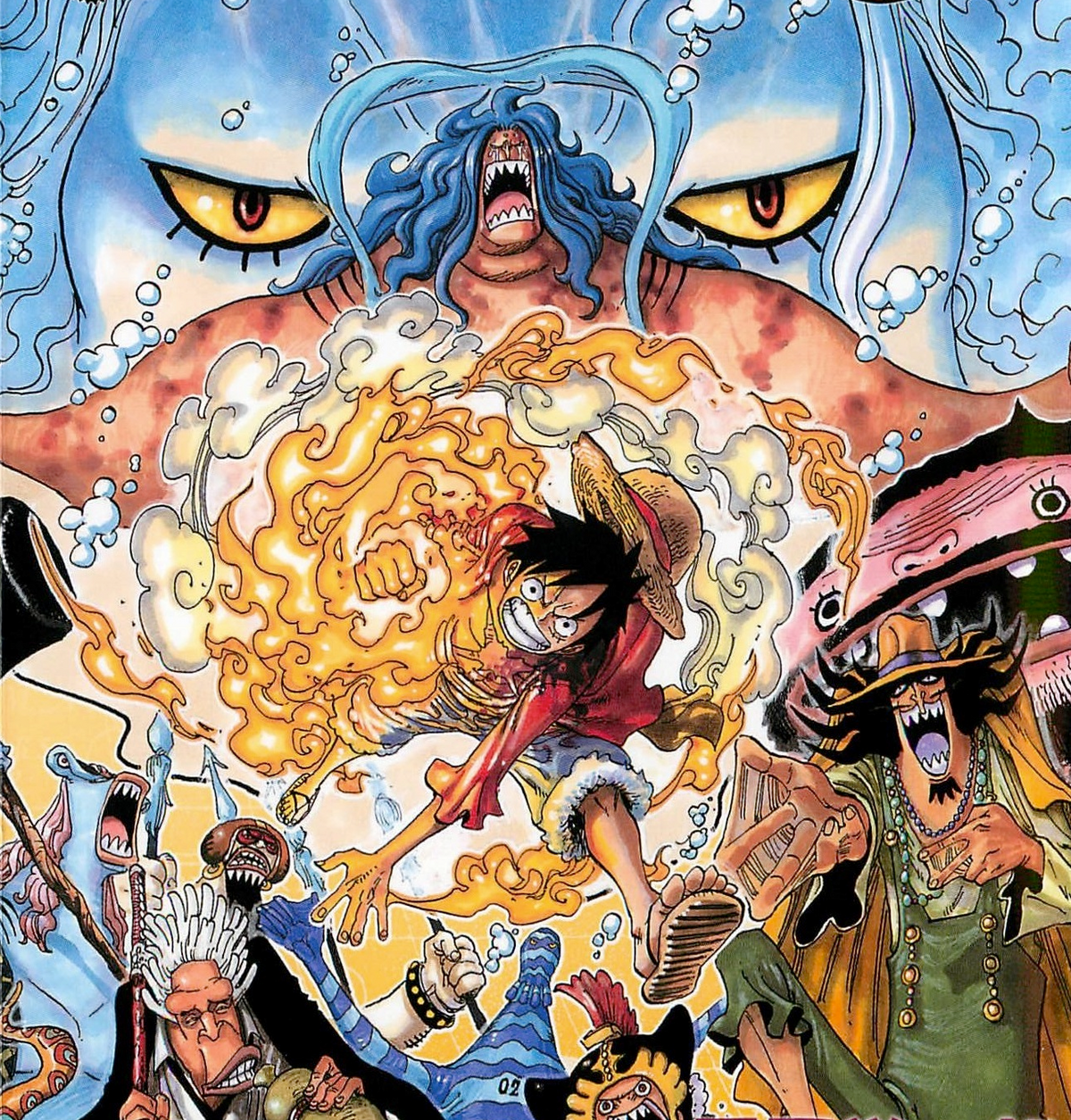 One Piece Anime YonKo Pirate King manga flag Straw Poster for