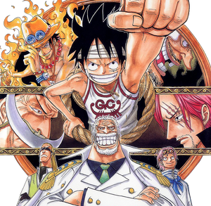 Sanji vs shichibukai, Zoro vs Marine, Luffy vs Yonko