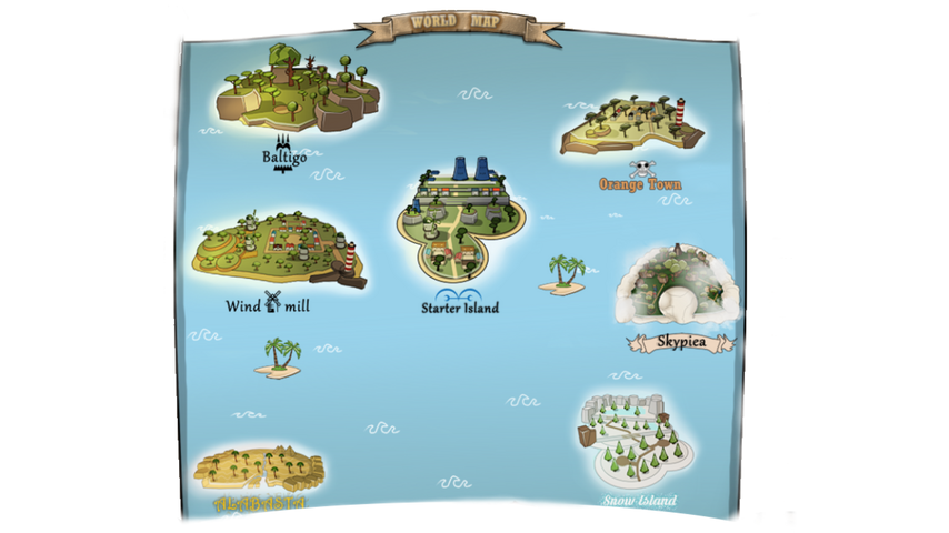 All Islands in A One Piece Game