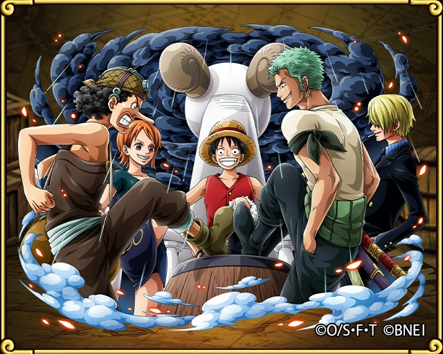 Straw Hat Pirates Youths Embarking on a Dream One Piece Treasure