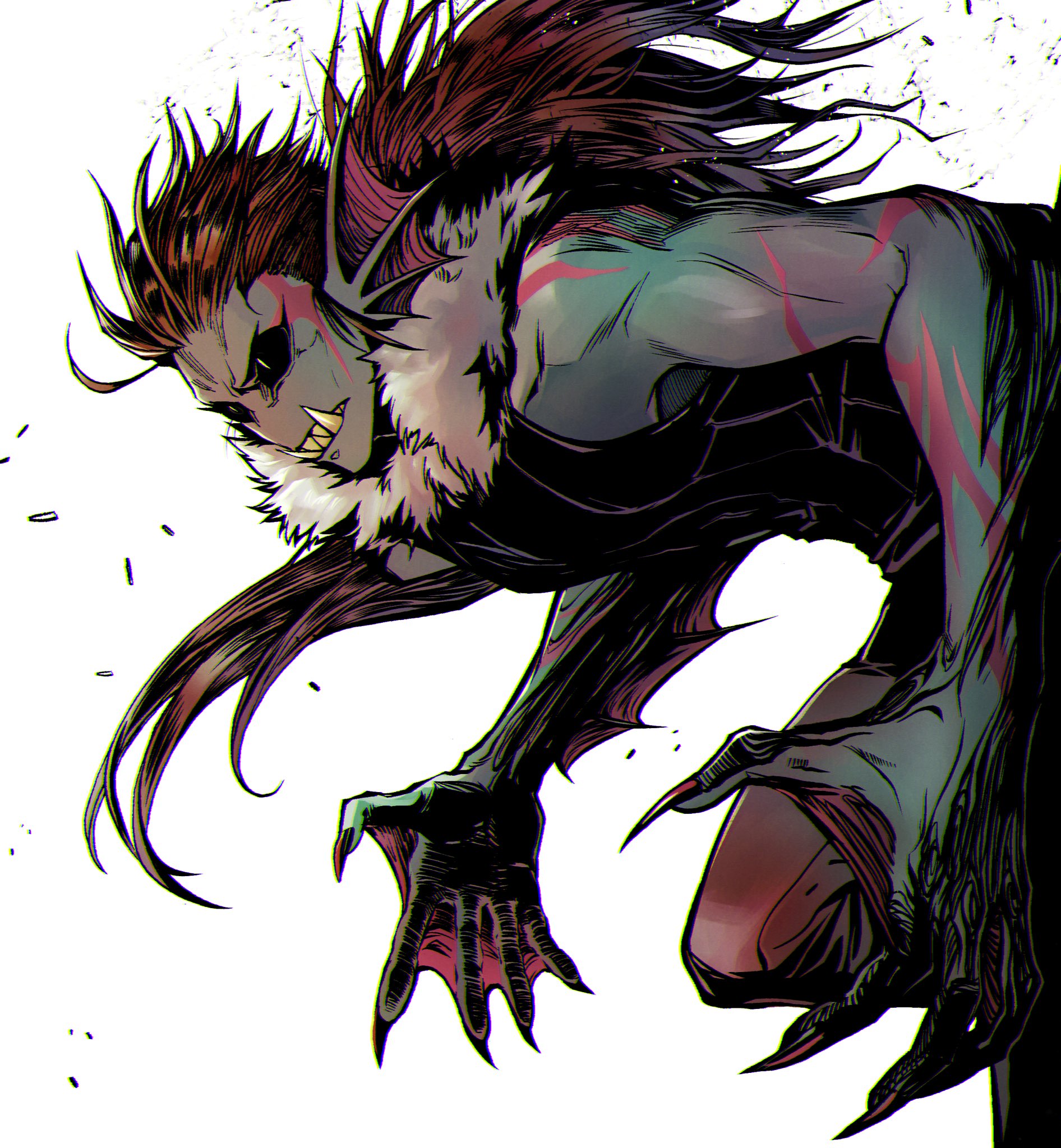 Crain Art on X: Some Garou FanArt #OnePunchMan #Garou