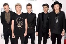 One Direction walk the red carpet at the 2014 American Music Awards