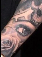Eye on left forearm (c. 2017)